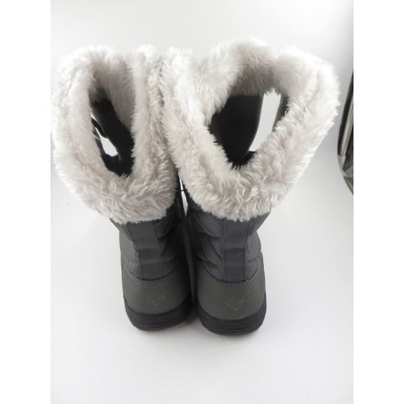 Womens Columbia Winter Boots Gray Suede Faux Fur Tops Size 7.5 - Picture 4 of 8